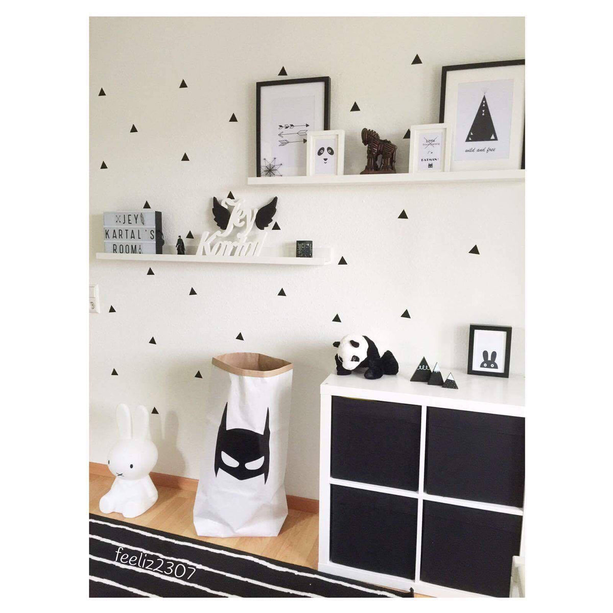 NØA & GINGER | TRIANGLE WALL STICKERS BLACK – NØA + GINGER