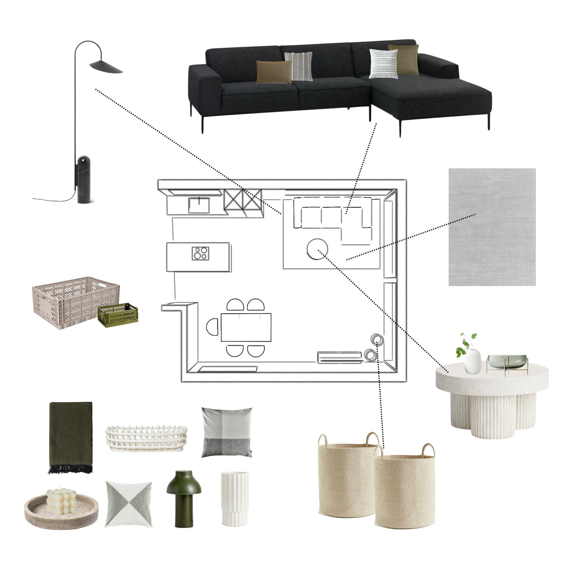 NØA + GINGER | EINRICHTUNGSPAKET - ZIMMER >15 QM